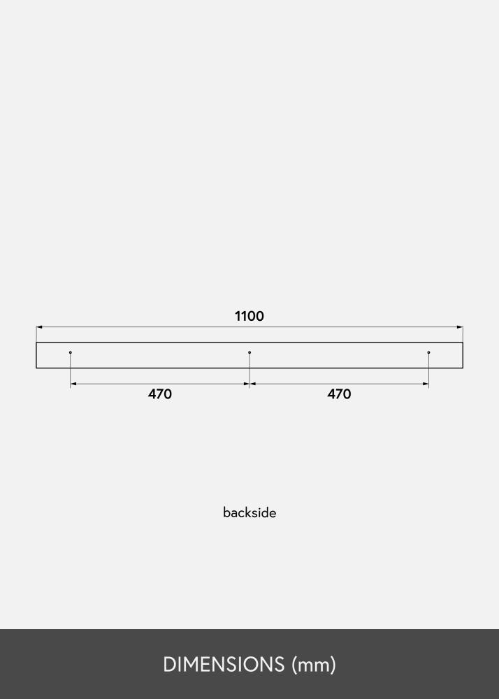 KAILA Bilderleiste Weiß 110 cm