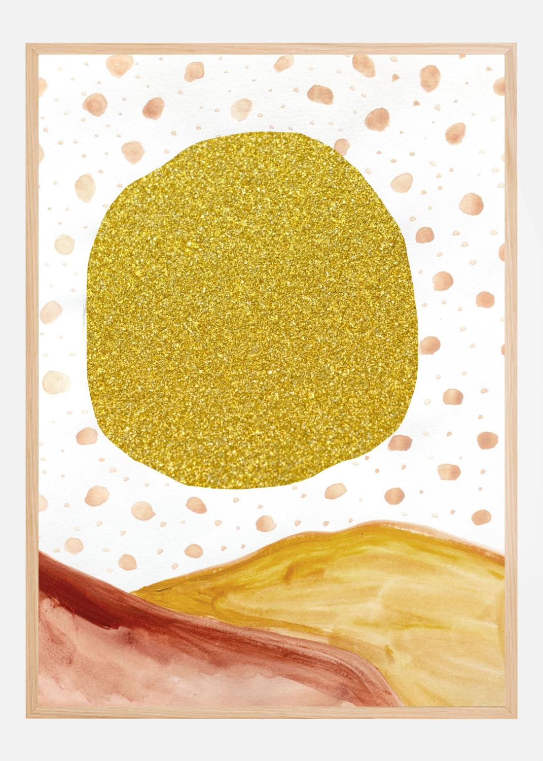 Product Image for Glitter Sun Poster (21x29.7 cm (A4))