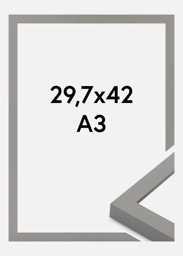 Rahmen Selection Acrylglas Grey 29.7x42 cm (A3)