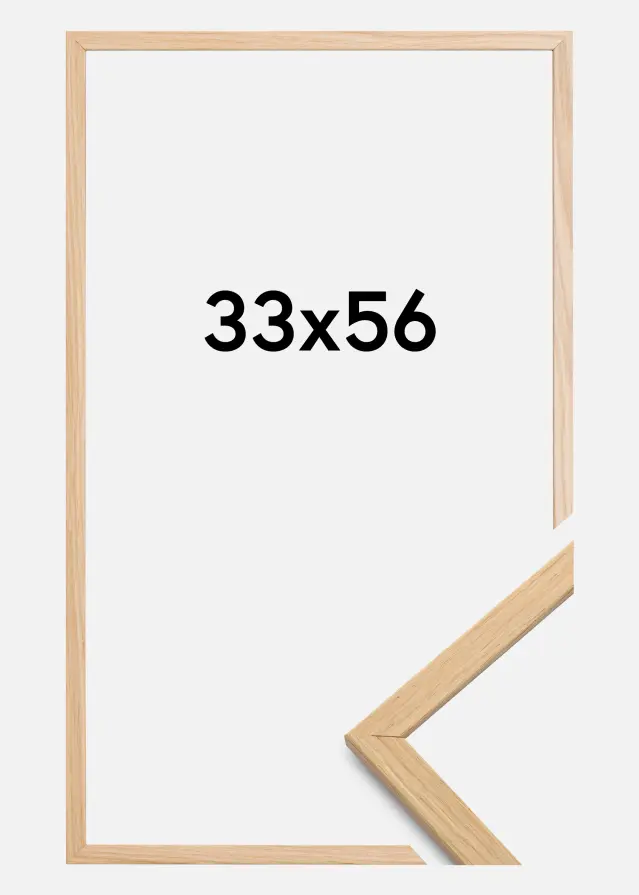 Rahmen Edsbyn Acrylglas Eiche 33x56 cm