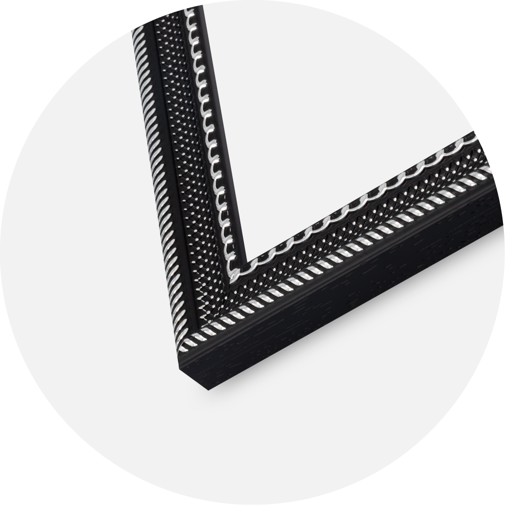 Rahmen Trellis Acrylglas Vintage Black 30x30 cm