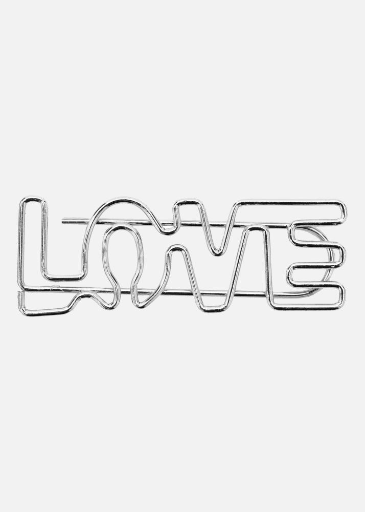 PAC Metall Paperclip LOVE Silber