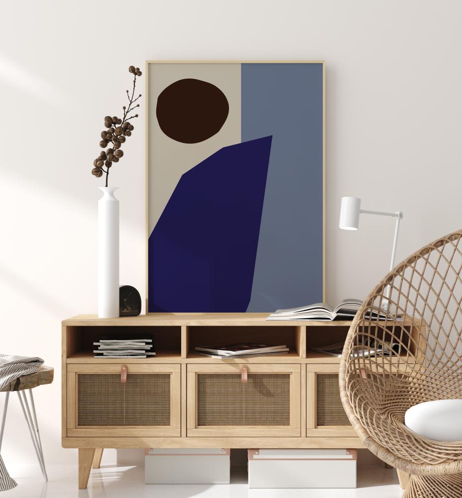 Color Blocks Blue Poster