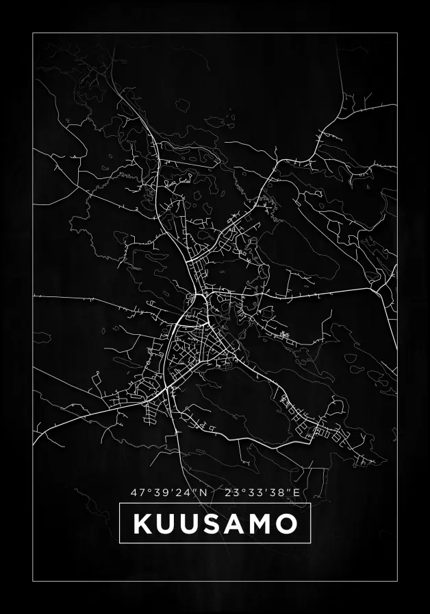 Map - Kuusamo - Black