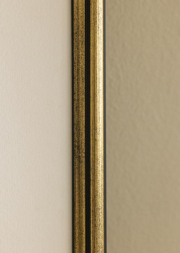 Rahmen Horndal Gold 45x60 cm - Passepartout Weiß 12x18 inches