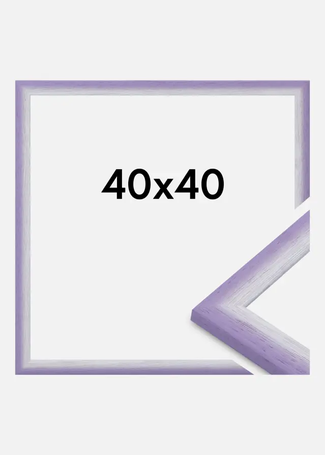 Rahmen Cornwall Acrylglas Helllila 40x40 cm