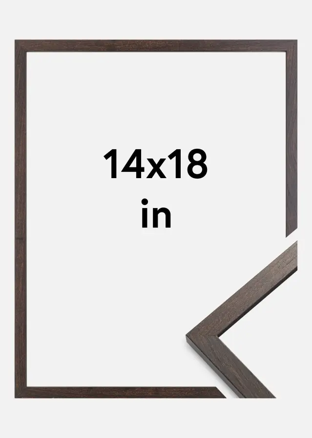 Rahmen Trendy Acrylglas Walnuss 14x18 inches (35,56x45,72 cm)