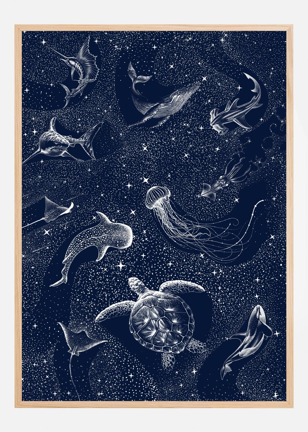 Product Image for Cosmic Ocean Poster (21x29.7 cm (A4))