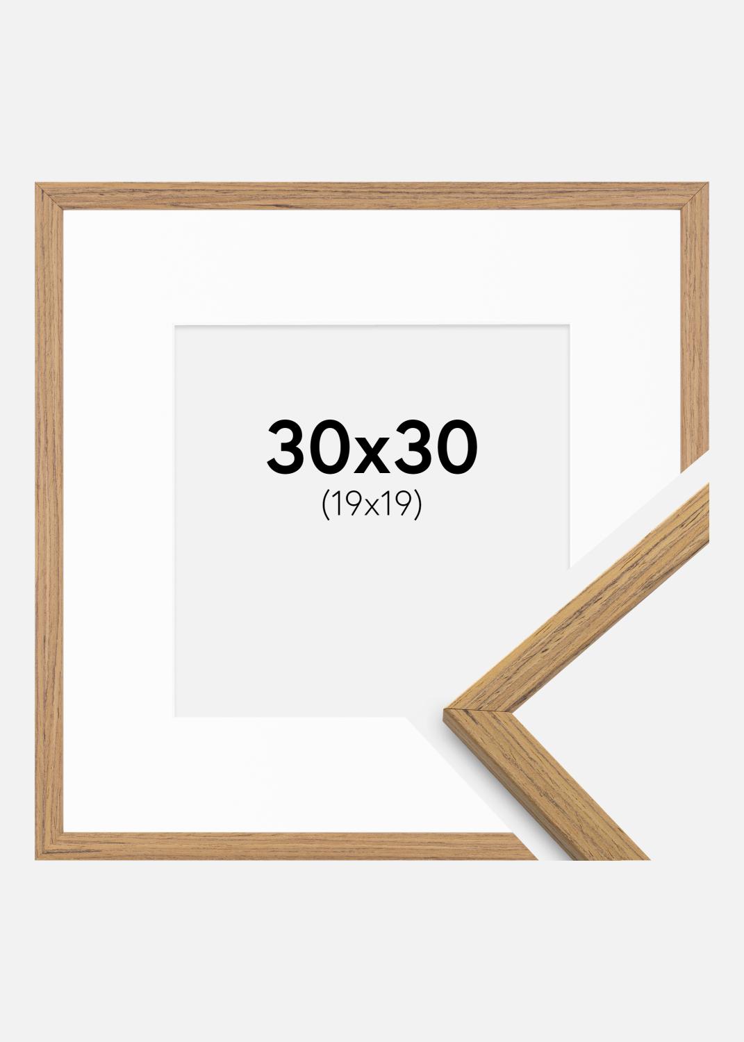 Product Image for Rahmen Edsbyn Teak 30x30 cm - Passepartout Weiß 20x20 cm