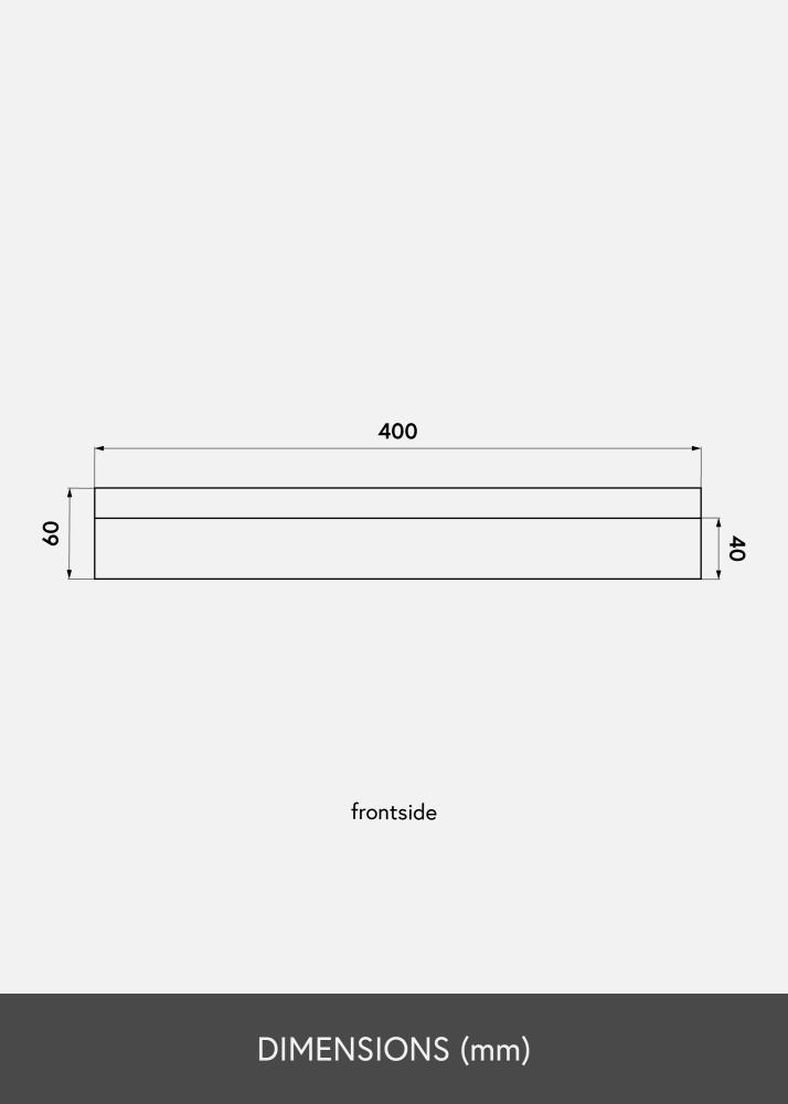 KAILA Bilderleiste Weiß 40 cm