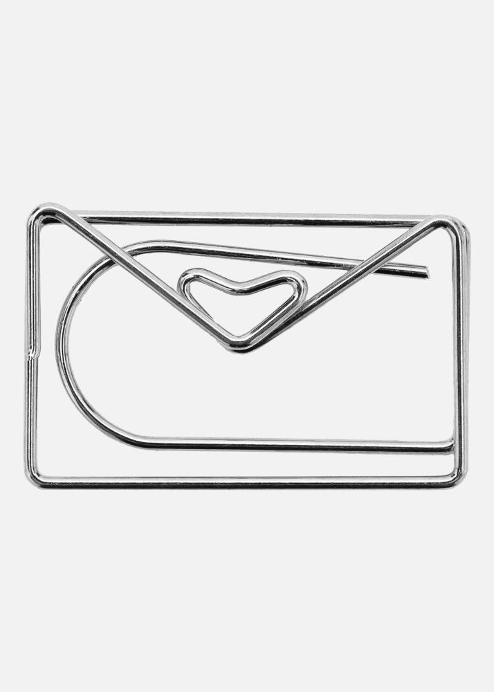 PAC Metall Paperclip Envelope Silber