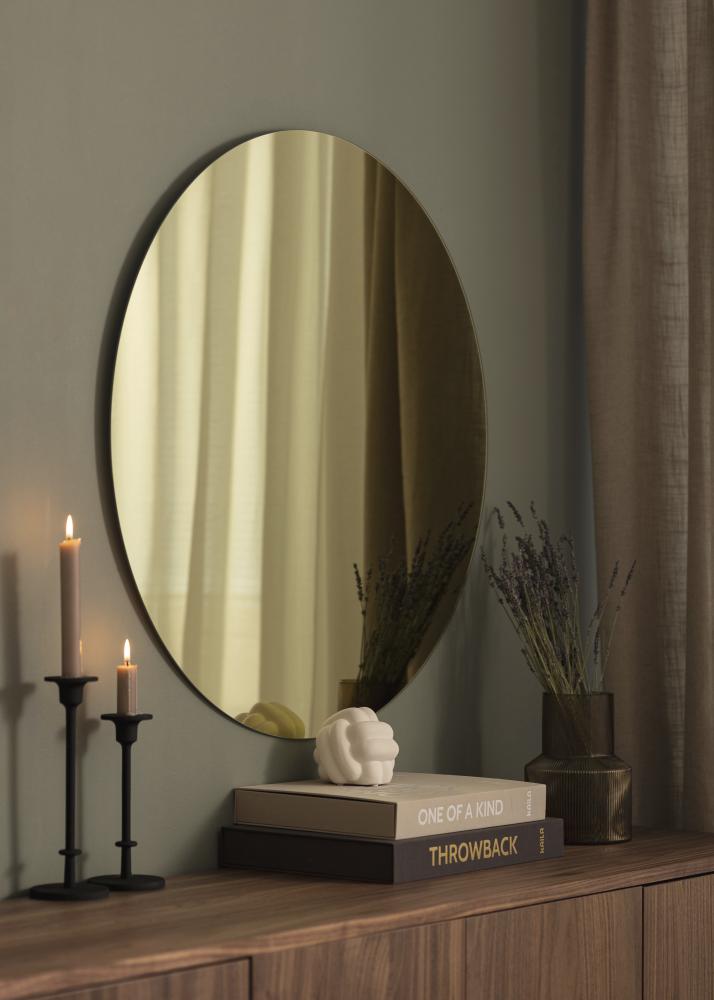Spiegel Crystal Yellow 80 cm Ø
