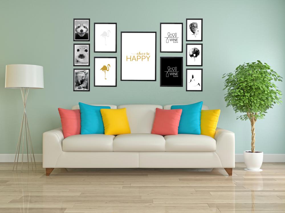 Wine & dine - White Poster