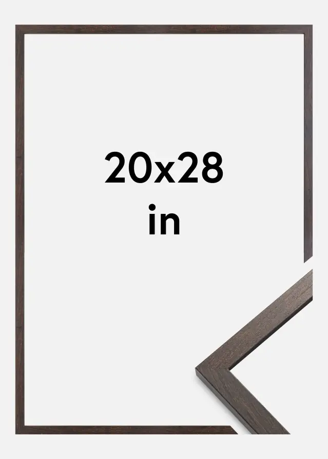 Rahmen Trendy Acrylglas Walnuss 20x28 inches (50,8x71,12 cm)