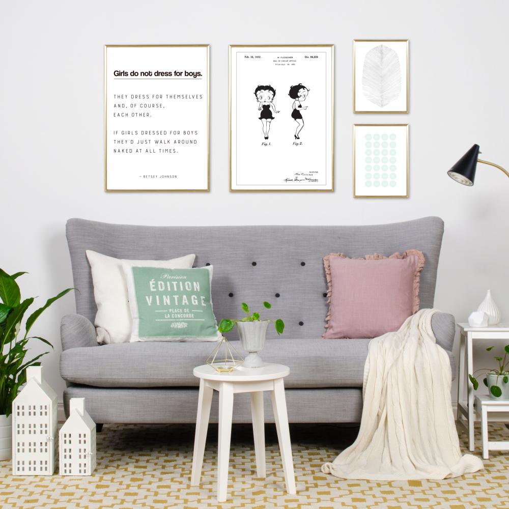Patentzeichnung - Betty Boop Poster