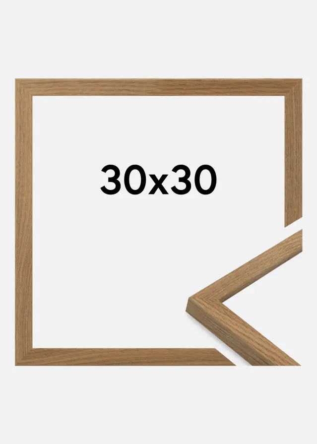 Rahmen Salisbury Acrylglas Eiche 30x30 cm