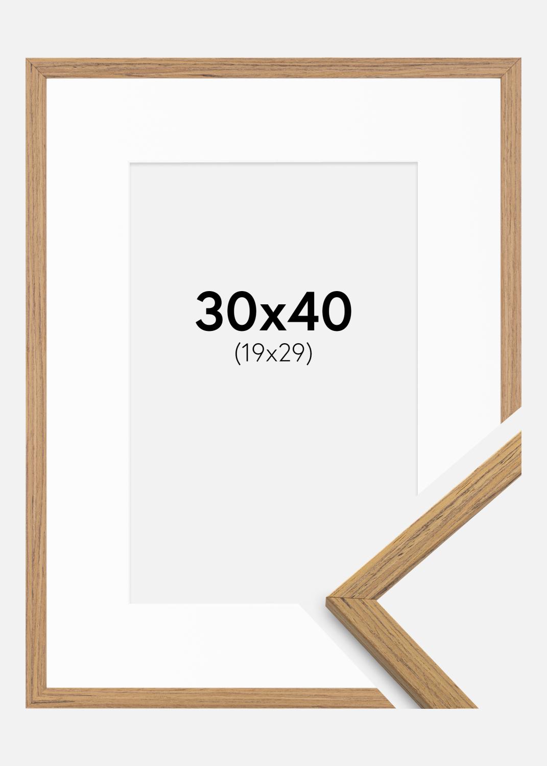 Product Image for Rahmen Edsbyn Teak 30x40 cm - Passepartout Weiß 20x30 cm