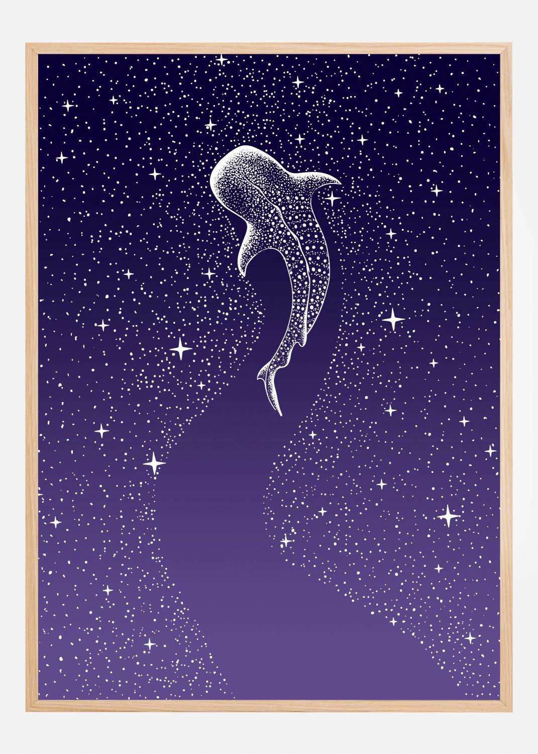 Product Image for Star Eater Dark Blue To Purple Grad Poster (21x29.7 cm (A4))