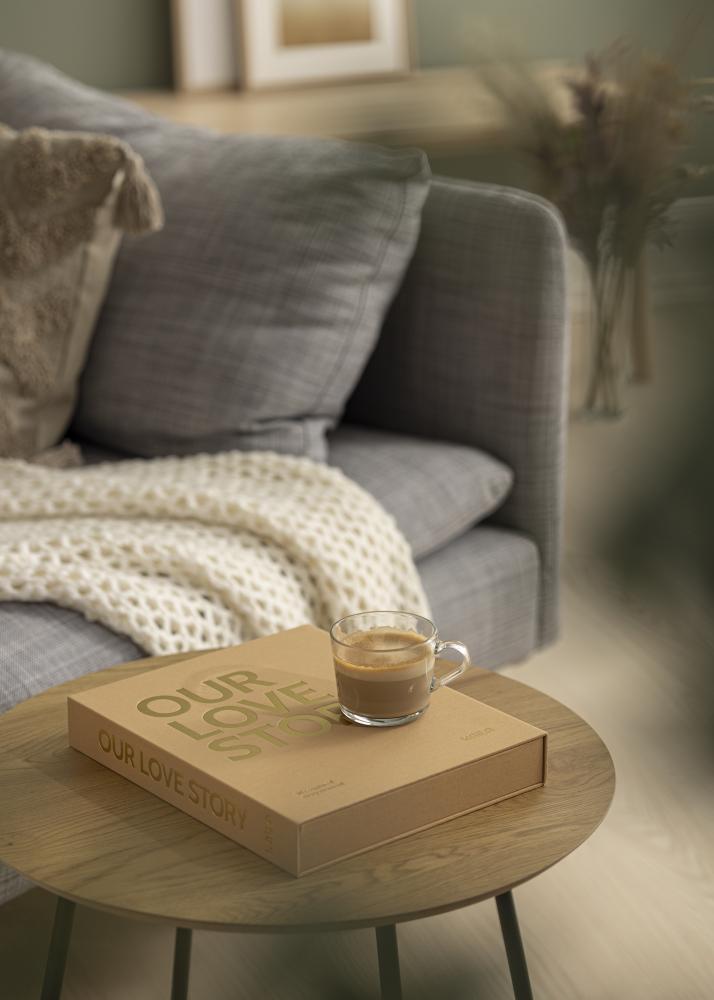 KAILA OUR LOVE STORY Manilla - Coffee Table Photo Album (60 Schwarze Seiten)