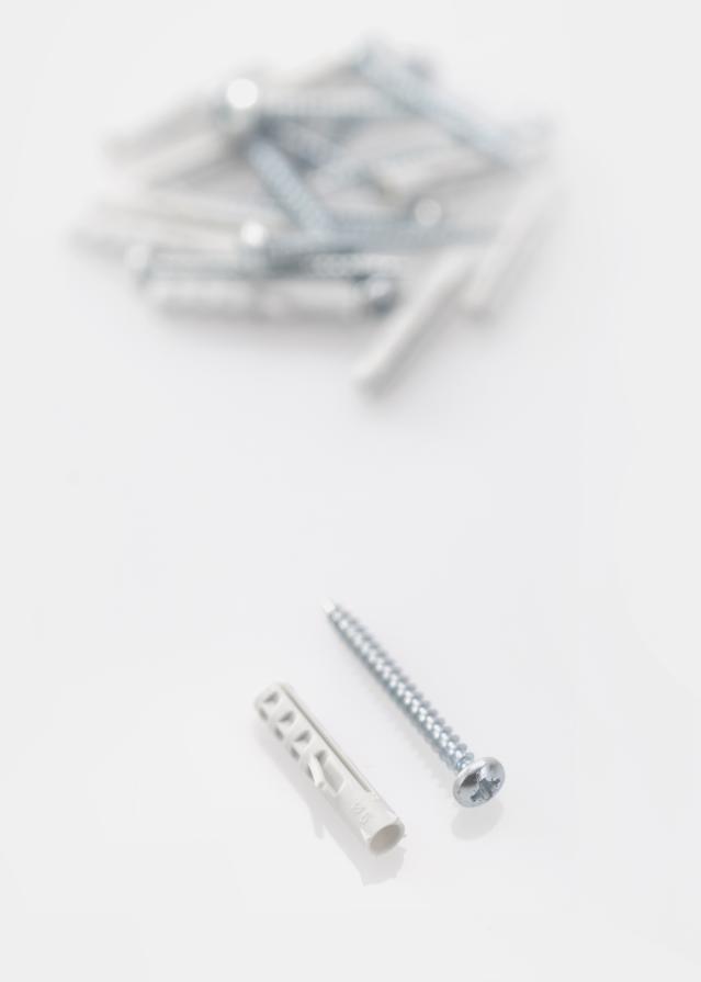 Dübel 30 x 6 mm mit Schraube 10er-Pack