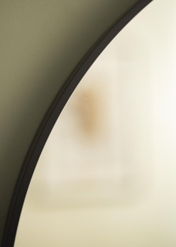 KAILA Round Mirror - Edge Black 70 cm Ø