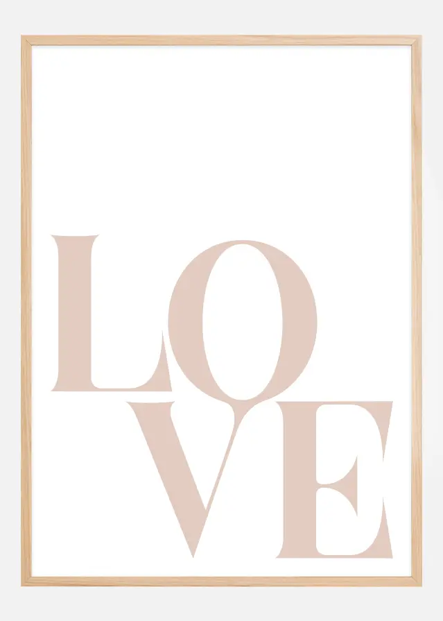 Love Beige Poster