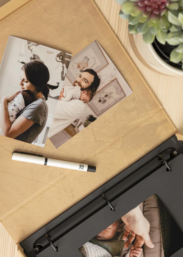 KAILA OUR LOVE STORY Manilla - Coffee Table Photo Album (60 Schwarze Seiten)