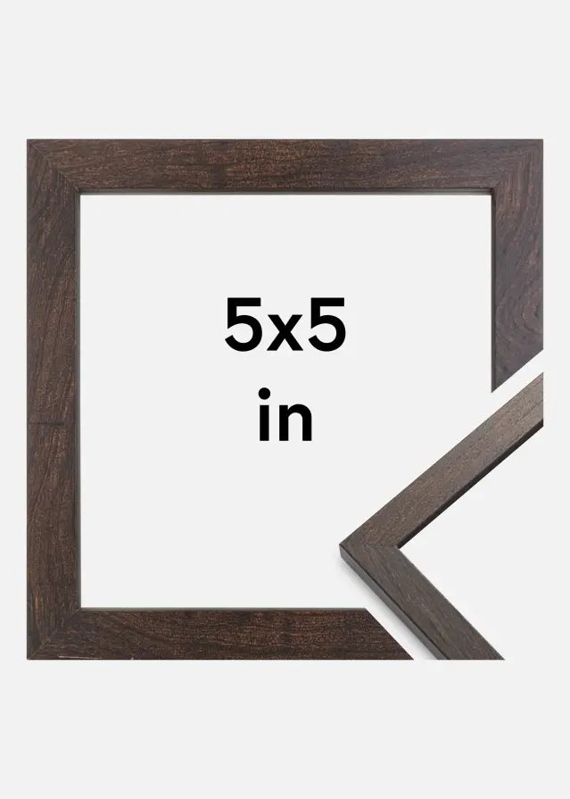 Rahmen Trendy Acrylglas Walnuss 5x5 inches (12,7x12,7 cm)