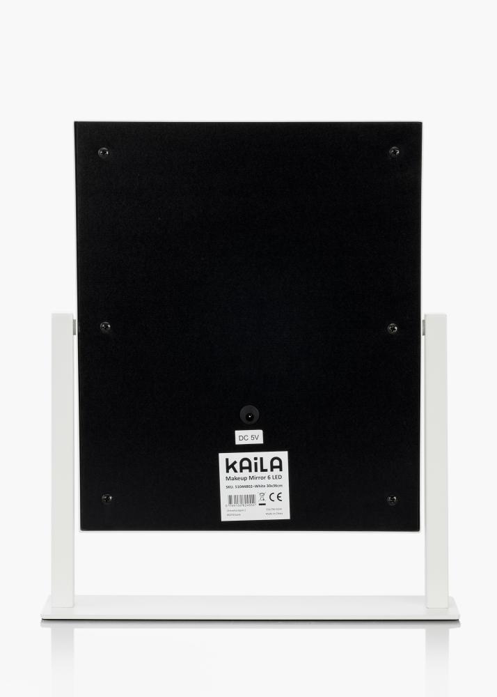 KAILA Kosmetikspiegel VII Weiß - 30x36 cm
