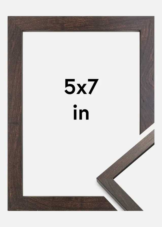 Rahmen Trendy Acrylglas Walnuss 5x7 inches (12,7x17,8 cm)