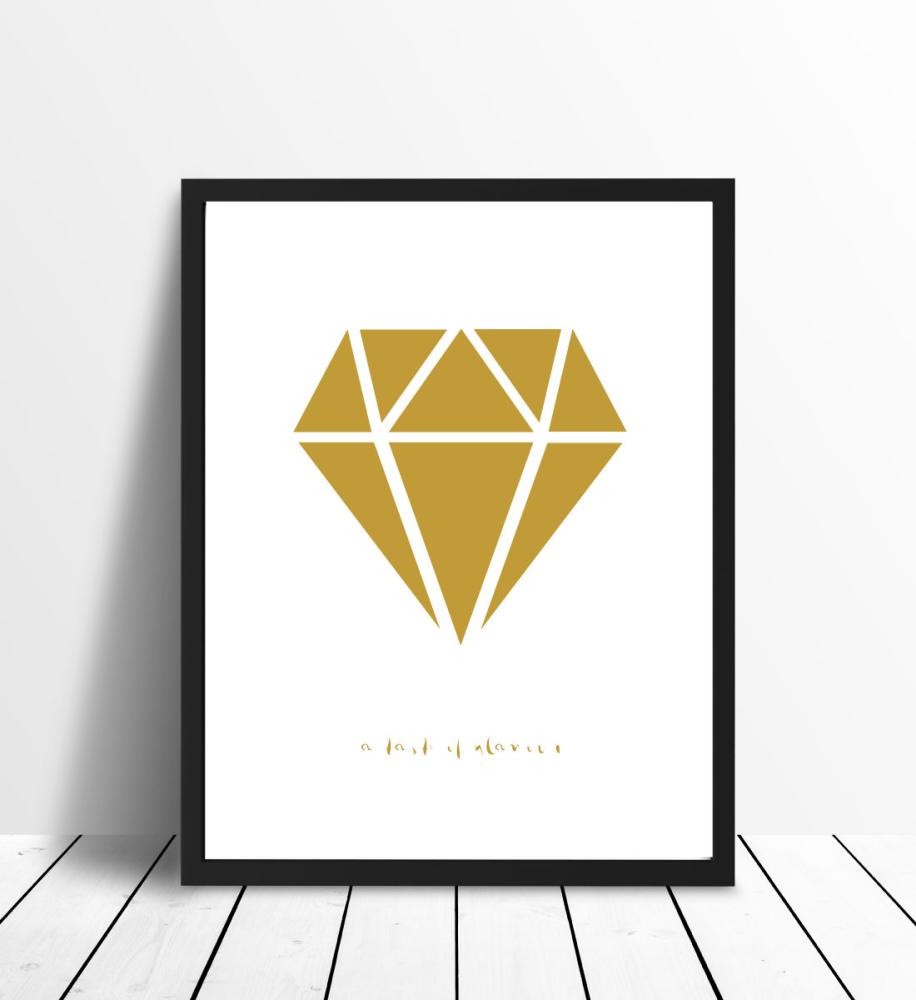 Diamant - Gold Poster