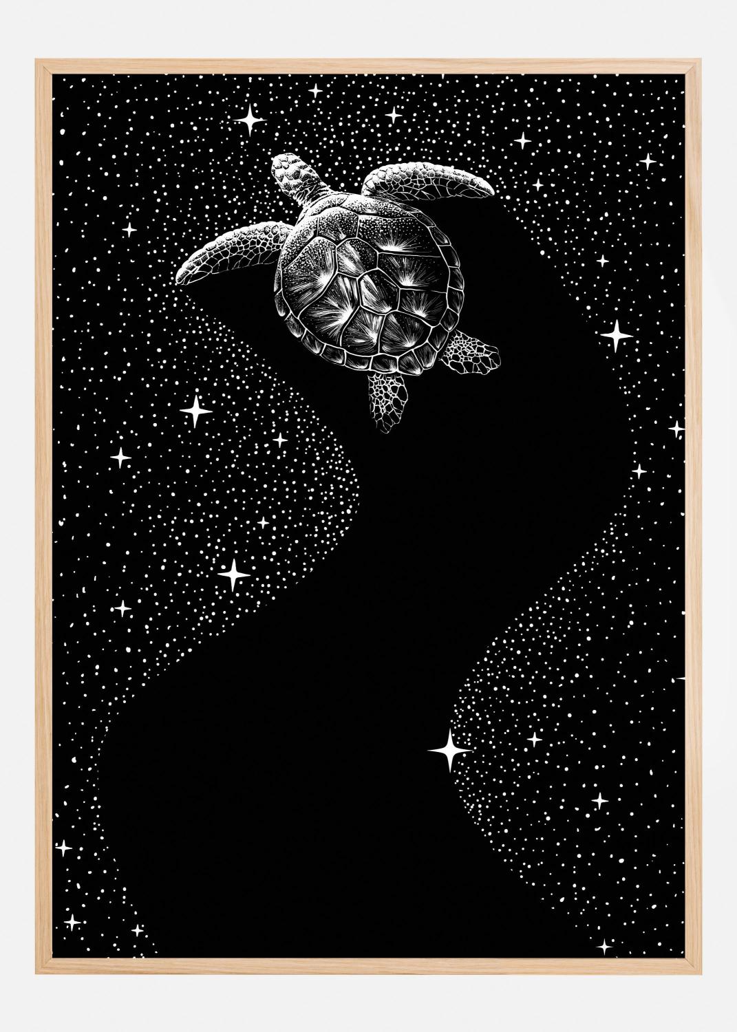 Product Image for Starry Turtle  (Black Version) Poster (21x29.7 cm (A4))