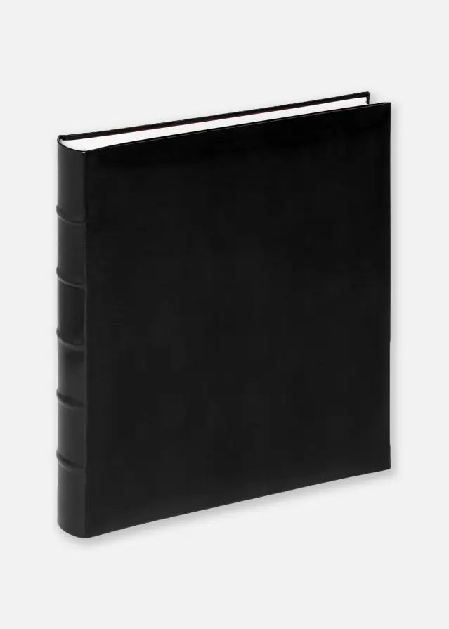 Walther Fotoalbum Classic Schwarz - 30x37 cm (80 weiße Seiten / 40 Blatt)