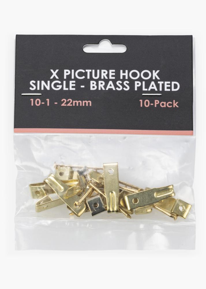 BGA X-Haken 10-1, 22 mm einfach - 10er-Pack