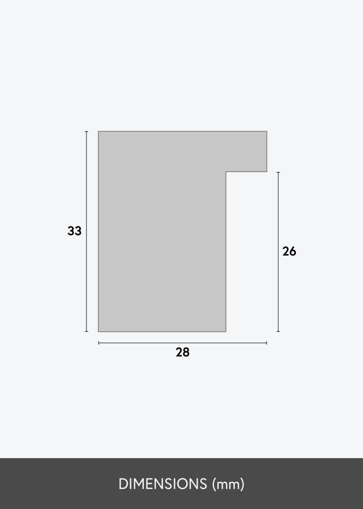 Rahmen Cotswold Acrylglas Grau 30x30 cm