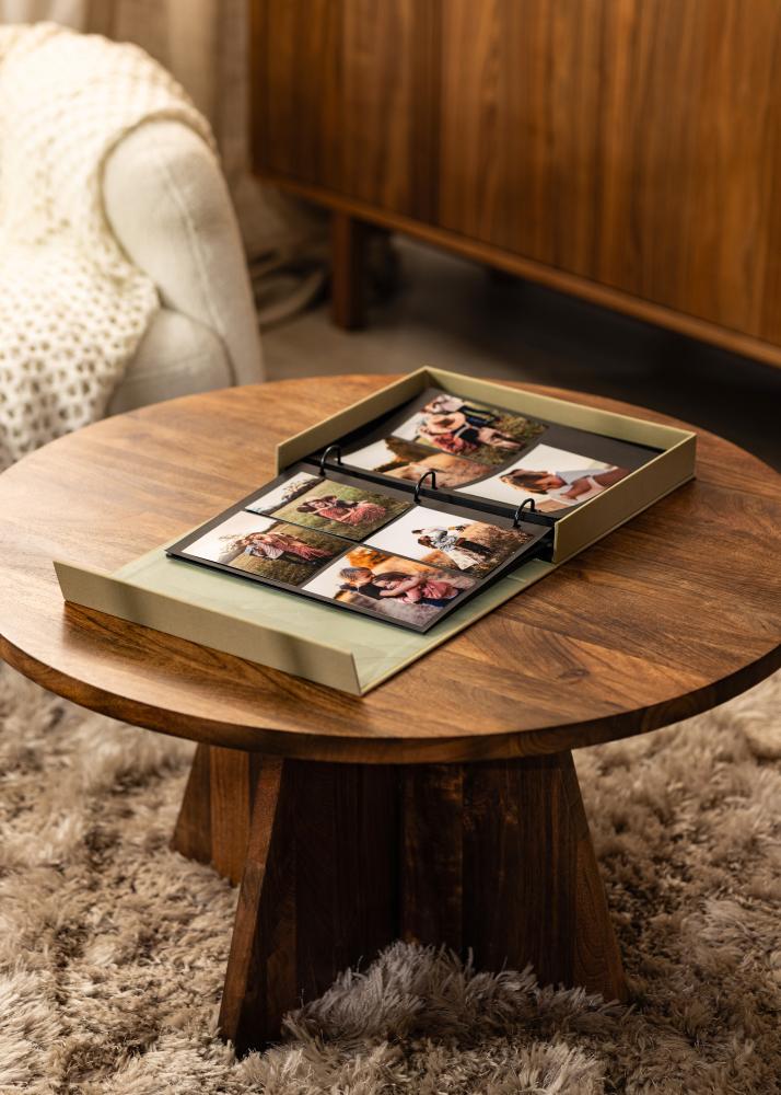 KAILA XOXO Vanilla - Coffee Table Photo Album (60 Schwarze Seiten)