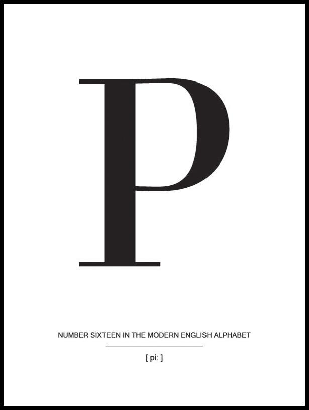 Letter P