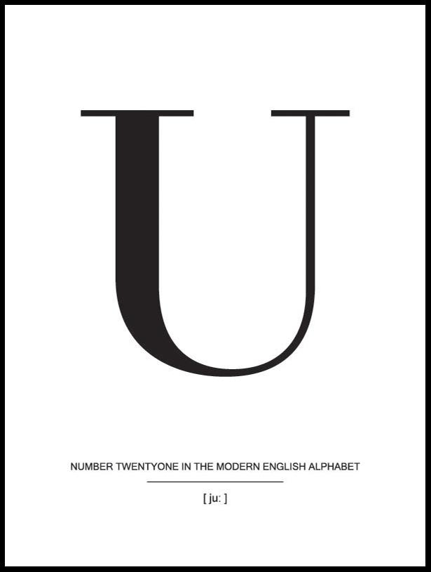 Letter U