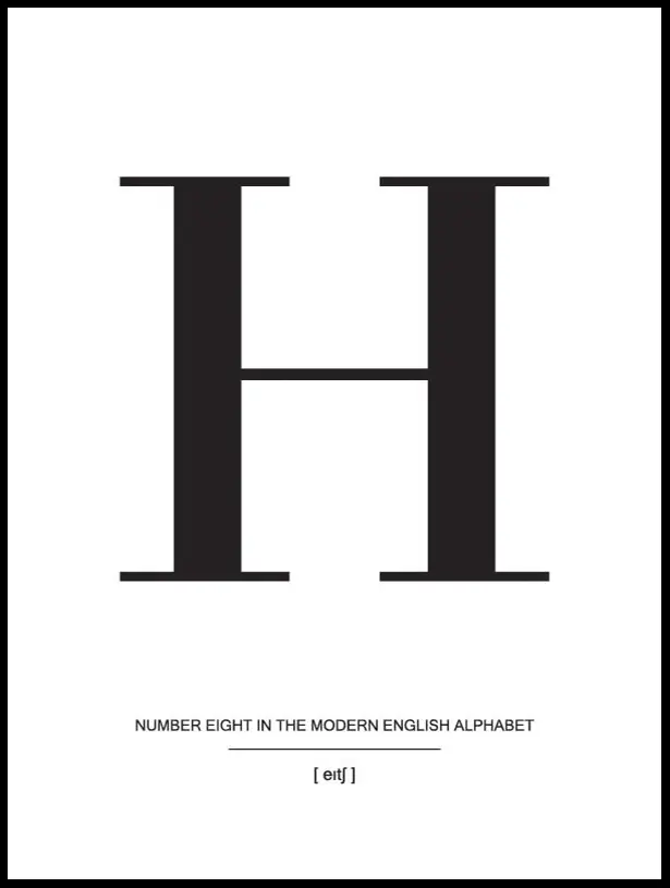 Letter H