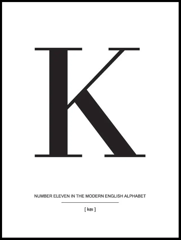 Letter K