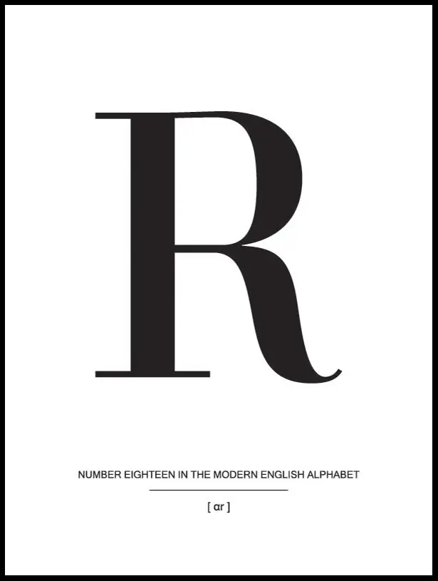 Letter R