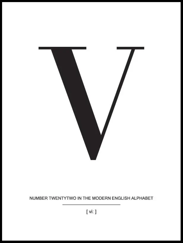 Letter V