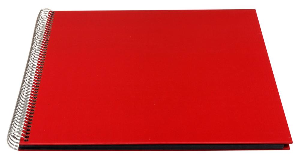 Innova Festival Fotoalbum Rot - 28x29 cm (60 schwarze Seiten / 30 Blatt)