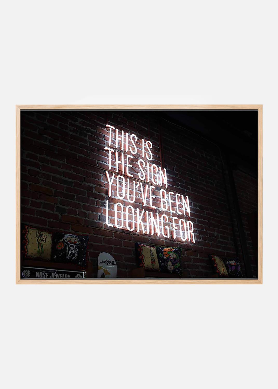Product Image for The sign Poster (21x29.7 cm (A4))