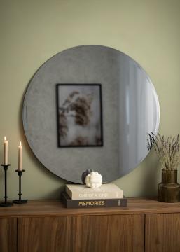 KAILA Runder Spiegel Dark Smoked Grey Deluxe 90 cm Ø