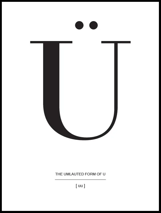 Letter Ü