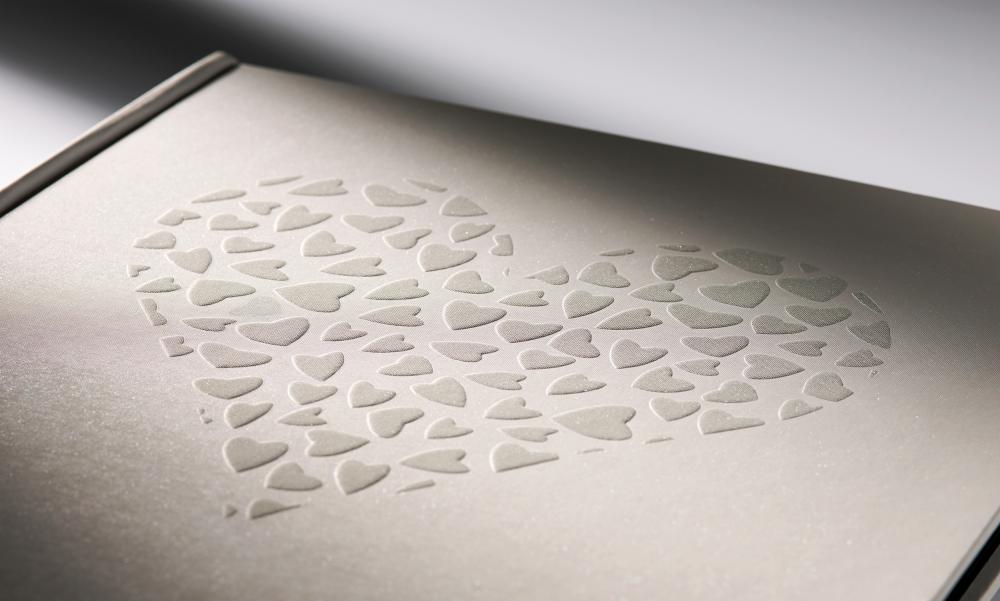 Just for Love Hochzeitsalbum - 28x30,5 cm (50 schwarze Seiten / 25 Blatt)