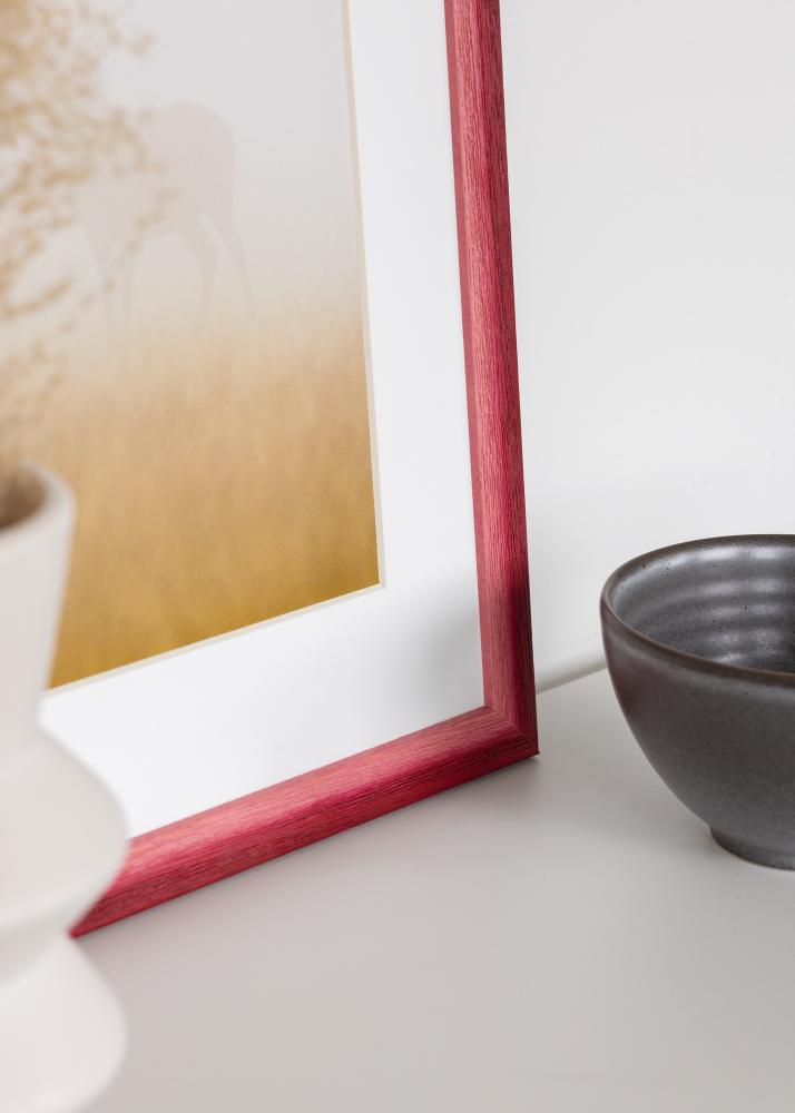 Rahmen Cornwall Acrylglas Dunkelrot 30x30 cm