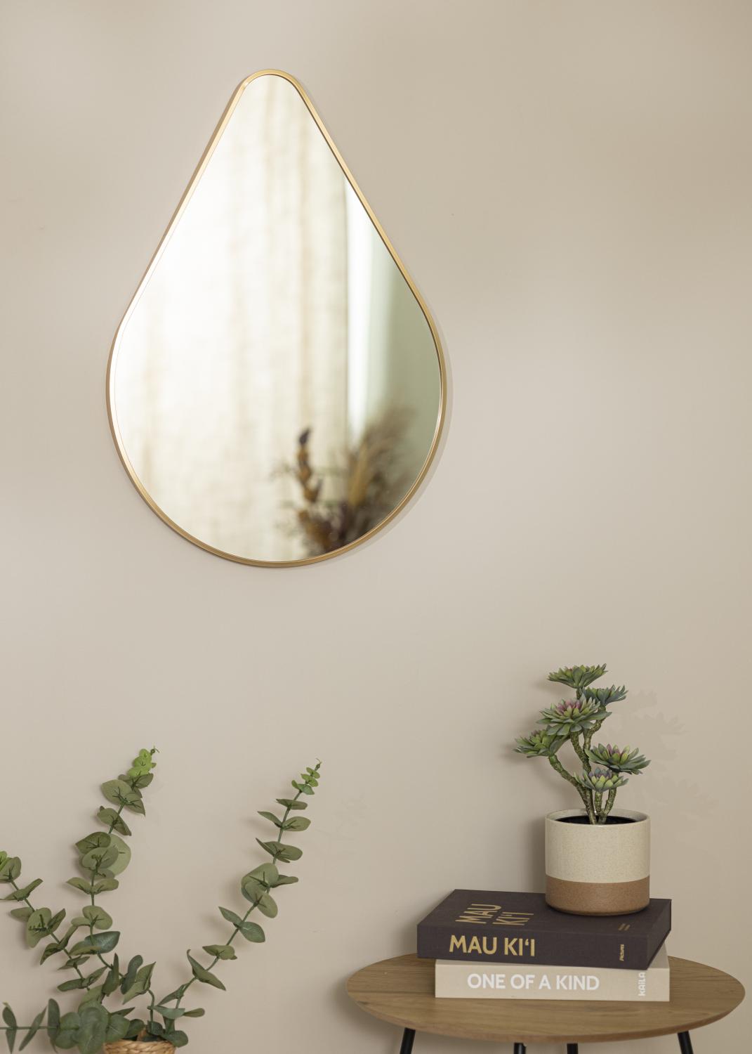 Product Image for Spiegel Water Drop Gold 51x71 cm