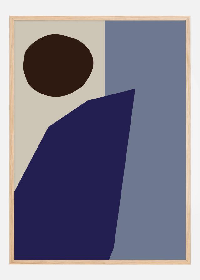 Color Blocks Blue Poster